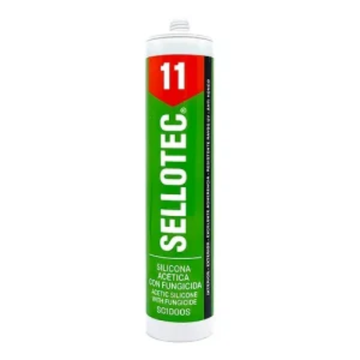 Silicona acética blanco c/fungicida