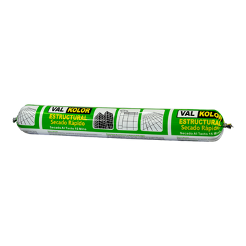 Sellador poliuretano paté negro 600ml VALKOLOR